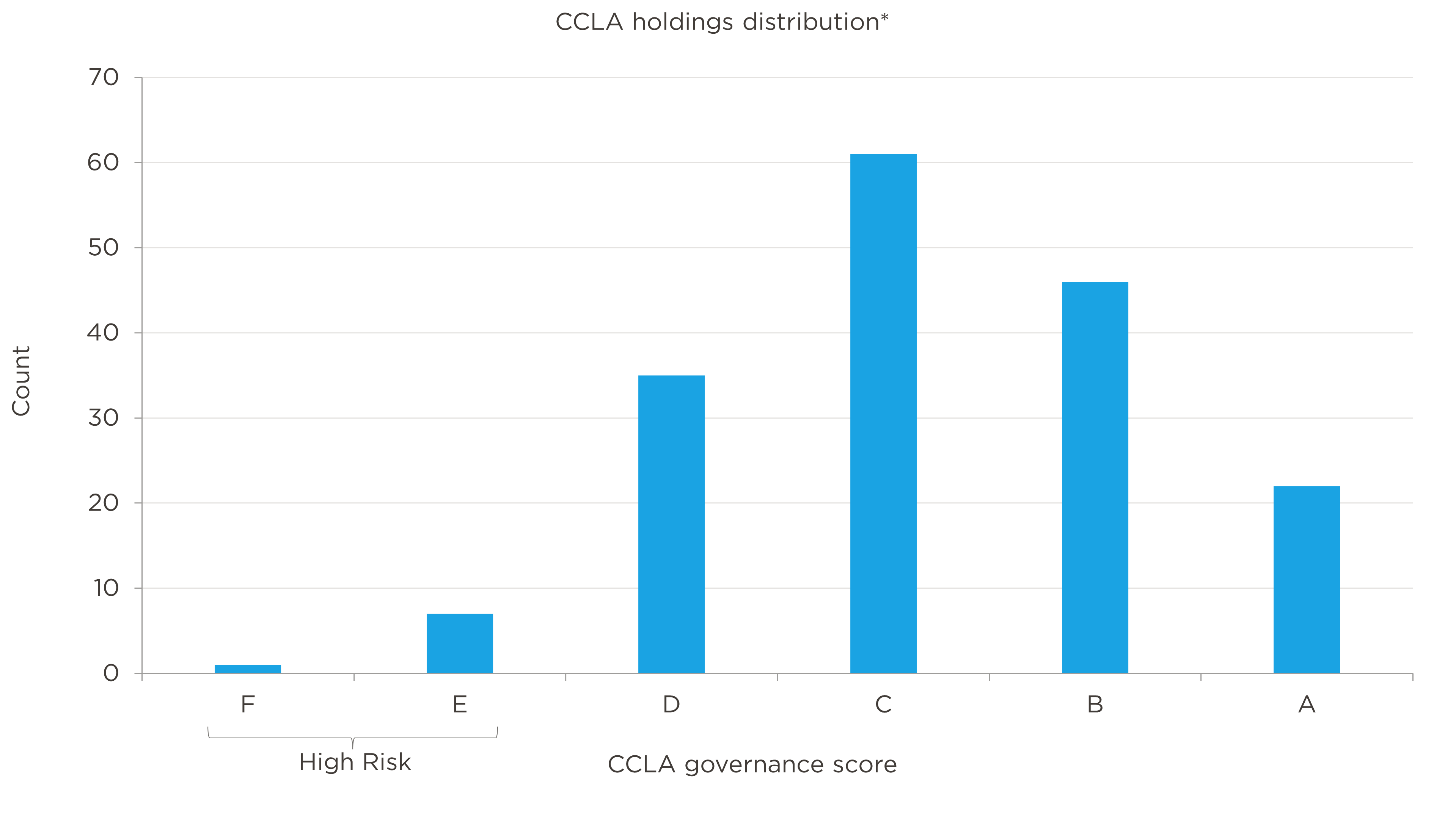 Chart 1: CCLA holdings distribution