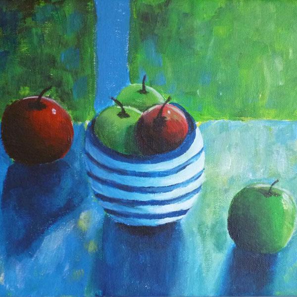 Koestler Arts painting of apples