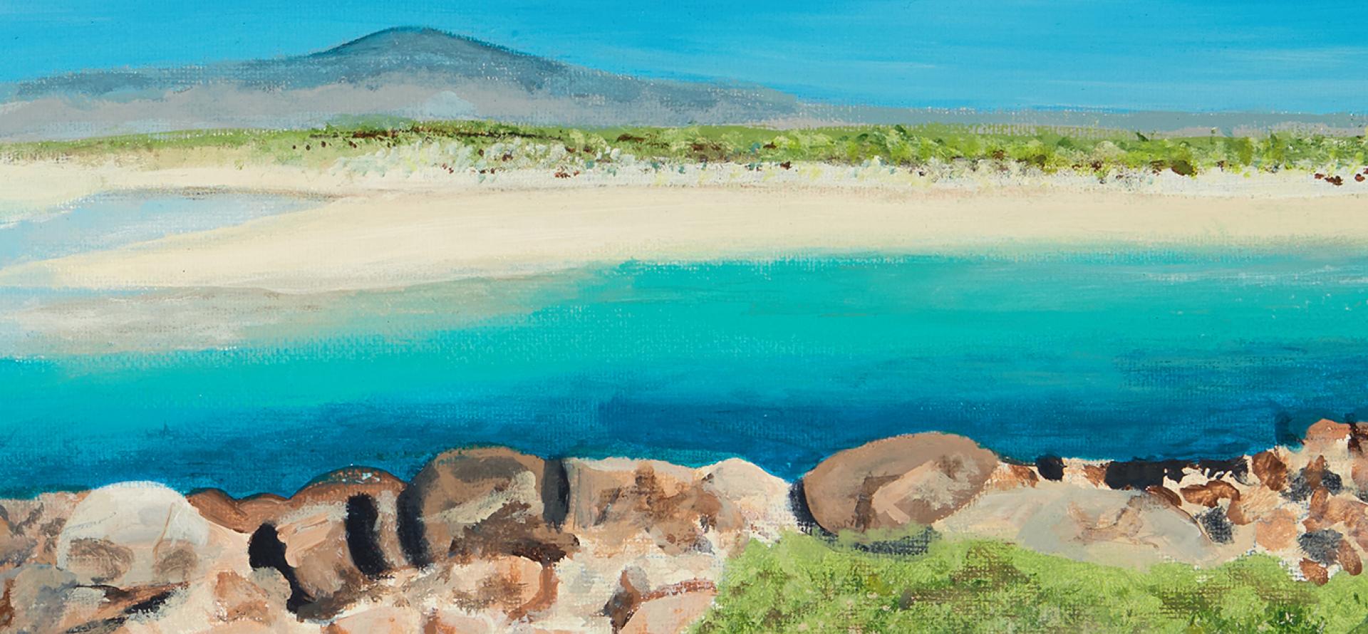 Seaside scene by Koestler Arts