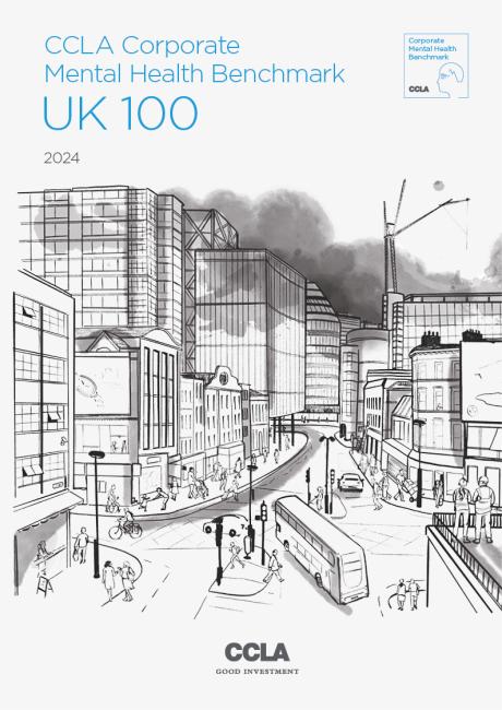 Mental health benchmark cover image of cityscape