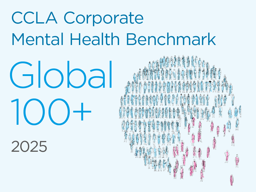 Image of cover page of the global mental health benchmark 2025
